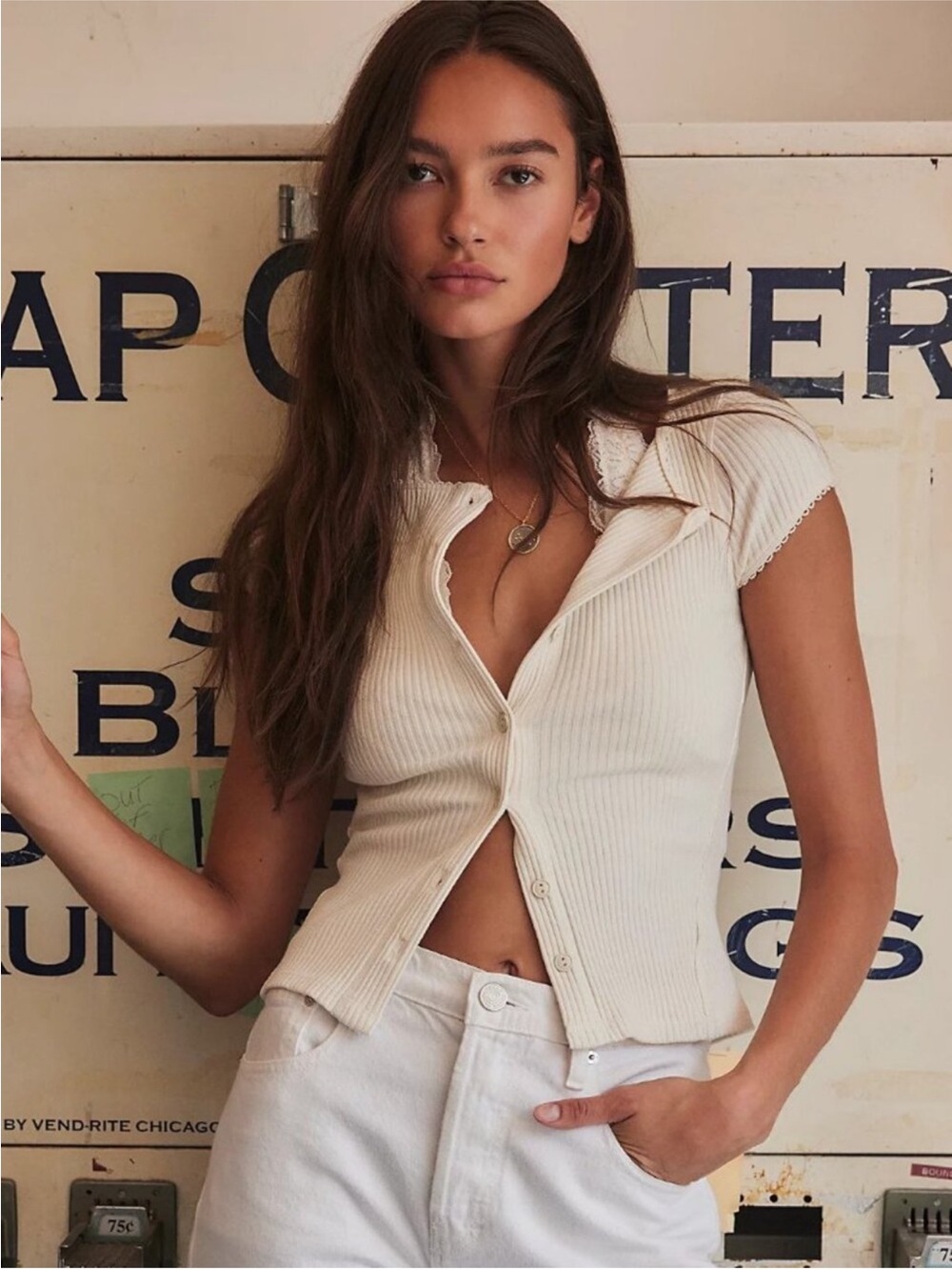 NWOT Free People Most Wanted Cardi in Ivory Size XS